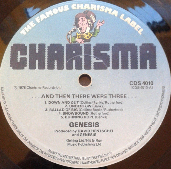 Genesis : ...And Then There Were Three... (LP, Album, RP, Blu)