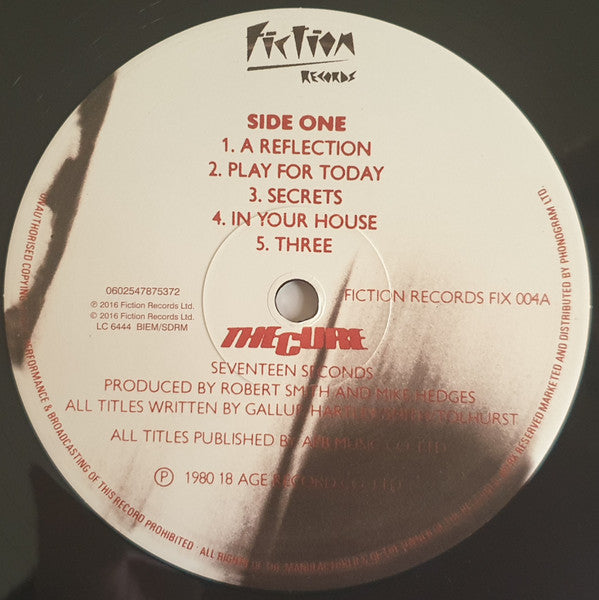 The Cure : Seventeen Seconds (LP, Album, RE)