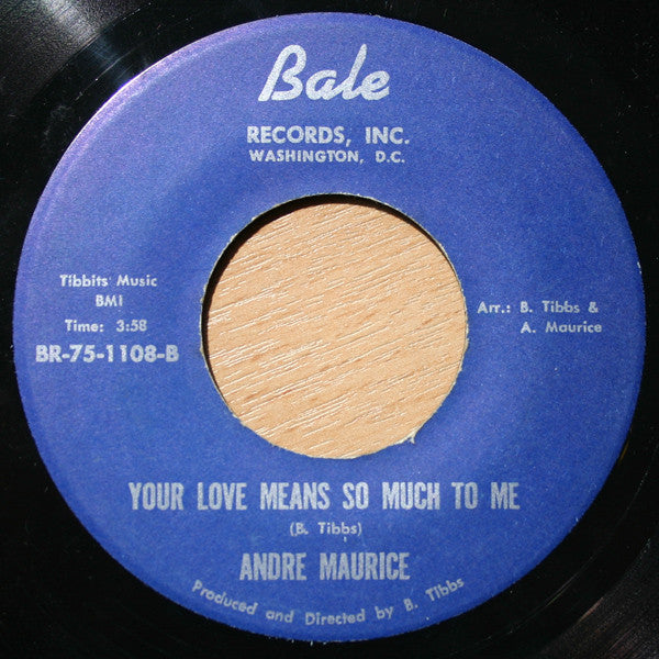 Andre Maurice* : You're The Cream Of The Crop (7")