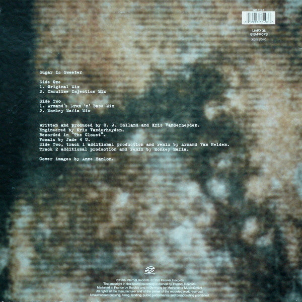 CJ Bolland : Sugar Is Sweeter (12")