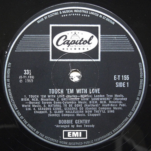Bobbie Gentry : Touch 'Em With Love (LP, Album, Mono)