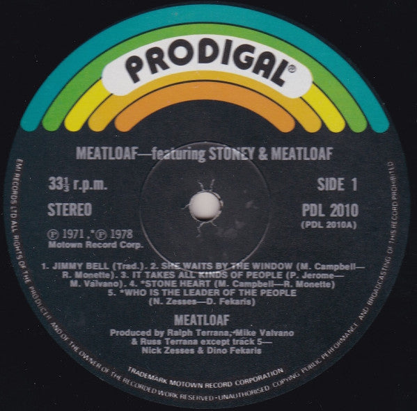 Meatloaf* : Featuring Stoney And Meatloaf (LP, Album)