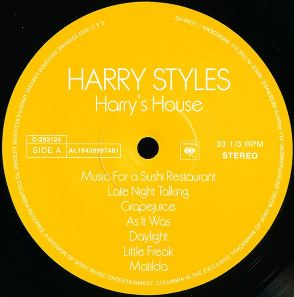 Harry Styles : Harry's House (LP, Album, 180)