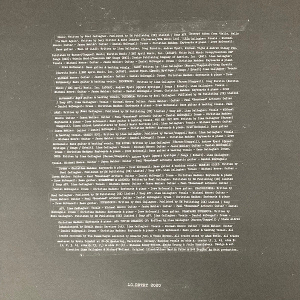 Liam Gallagher : Down By The River Thames (2xLP, Ltd, Ora)