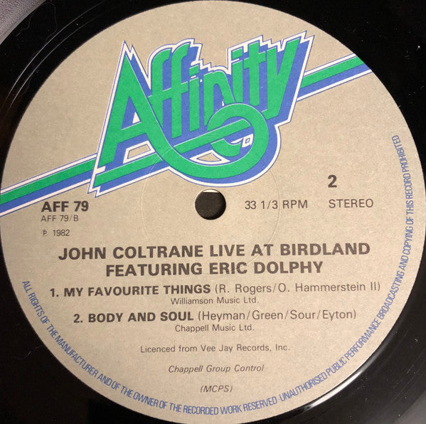 John Coltrane Featuring Eric Dolphy : Live At Birdland (LP, Album, RE)