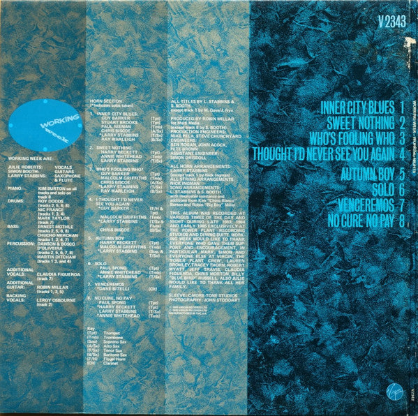 Working Week : Working Nights (LP, Album)