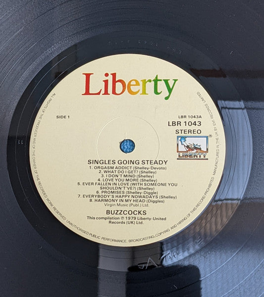 Buzzcocks : Singles Going Steady (LP, Comp, RE, Lab)