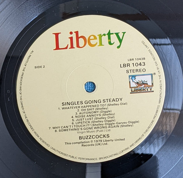 Buzzcocks : Singles Going Steady (LP, Comp, RE, Lab)