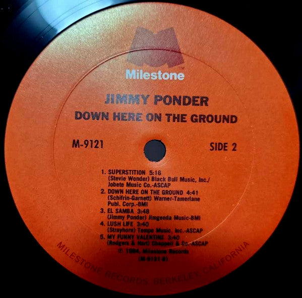 Jimmy Ponder : Down Here On The Ground (LP, Album)