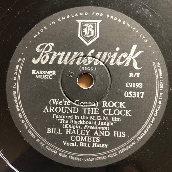 Bill Haley And His Comets : (We're Gonna) Rock Around The Clock / Thirteen Women (Shellac, 10", RP)