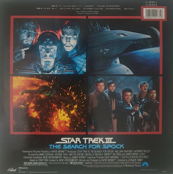 James Horner : Star Trek III: The Search For Spock (Original Motion Picture Soundtrack) (LP, Album, Gat)