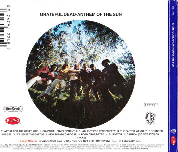 Grateful Dead* : Anthem Of The Sun (HDCD, Album, RE, RM, Dig)