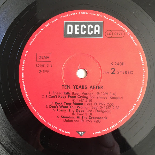 Ten Years After : Ten Years After (LP, Comp)