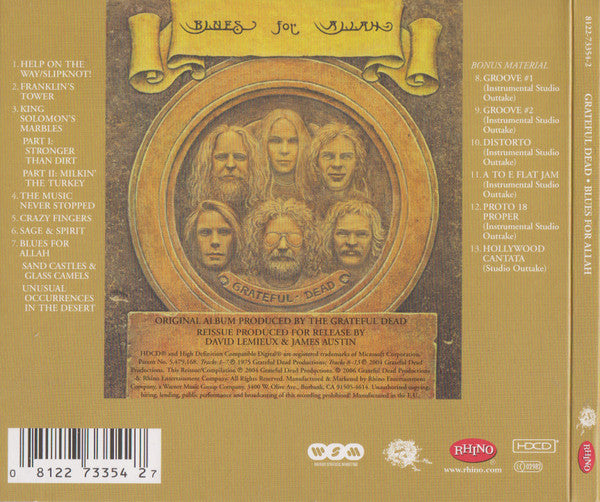 Grateful Dead* : Blues For Allah (HDCD, Album, RE, RM, RP, Dig)