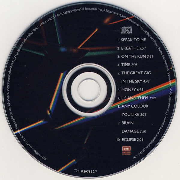 Pink Floyd : Dark Side Of The Moon (CD, Album, RE, RM)