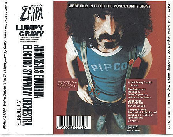 Frank Zappa : We're Only In It For The Money / Lumpy Gravy (CD, Comp, RM)