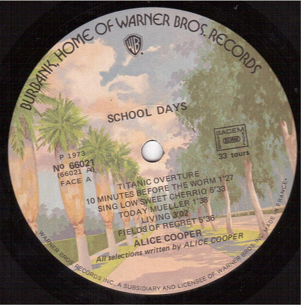 Alice Cooper : School Days (The Early Recordings) (2xLP, Comp, Gat)