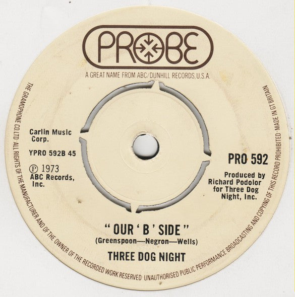 Three Dog Night : Shambala (7")
