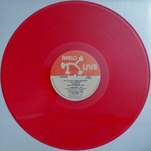 Mongo Santamaria With Dizzy Gillespie And Toots Thielemans : "Summertime" - Digital At Montreux 1980 (LP, Album, Red)