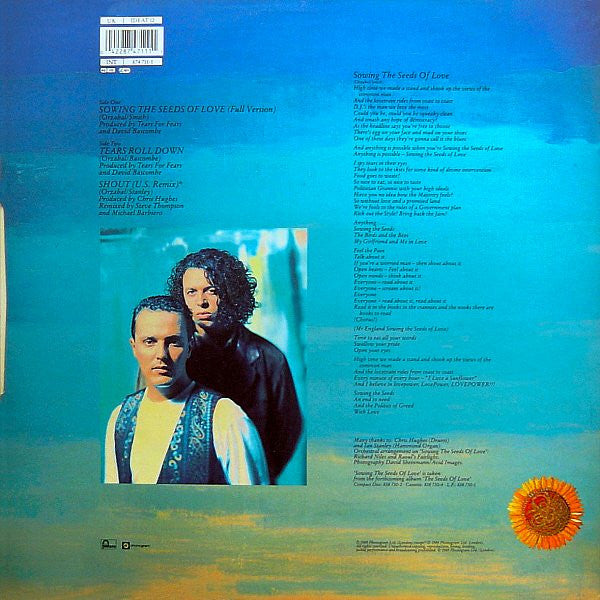 Tears For Fears : Sowing The Seeds Of Love (12", Single)