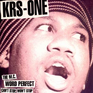 KRS-One : Can't Stop, Won't Stop / The MC / Word Perfect (12")