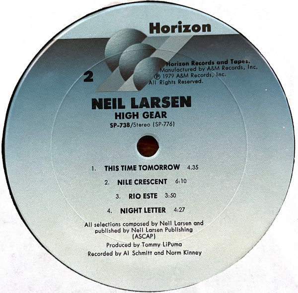 Neil Larsen : High Gear (LP, Album, Pit)