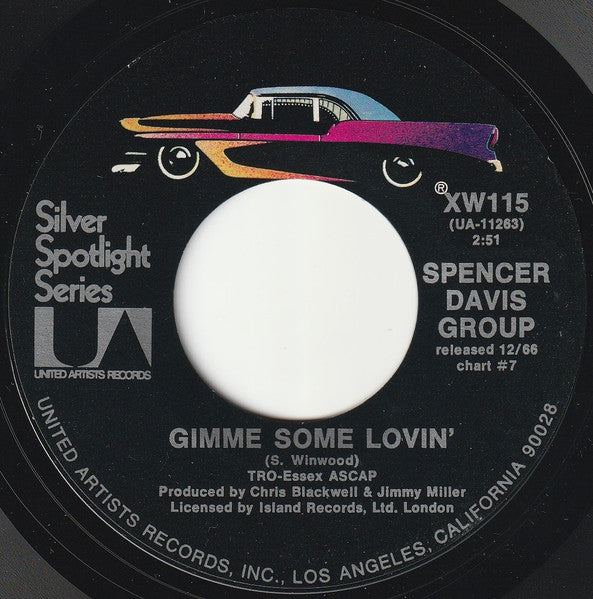 Spencer Davis Group* : Gimme Some Lovin' / Keep On Running (7", Single, RE, Styrene)