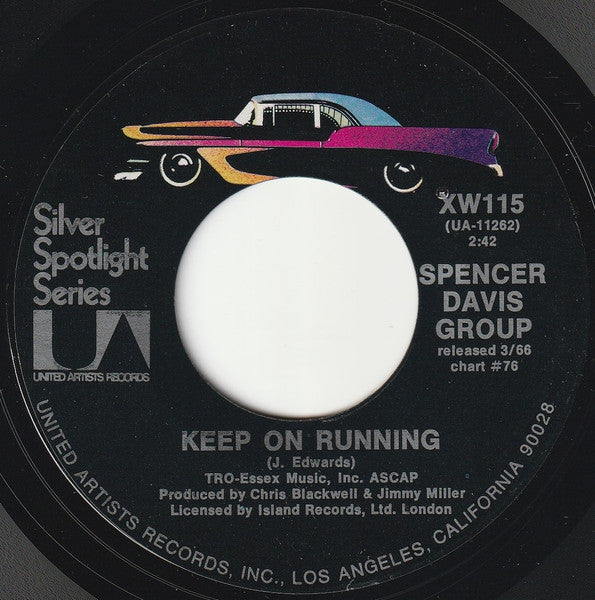 Spencer Davis Group* : Gimme Some Lovin' / Keep On Running (7", Single, RE, Styrene)