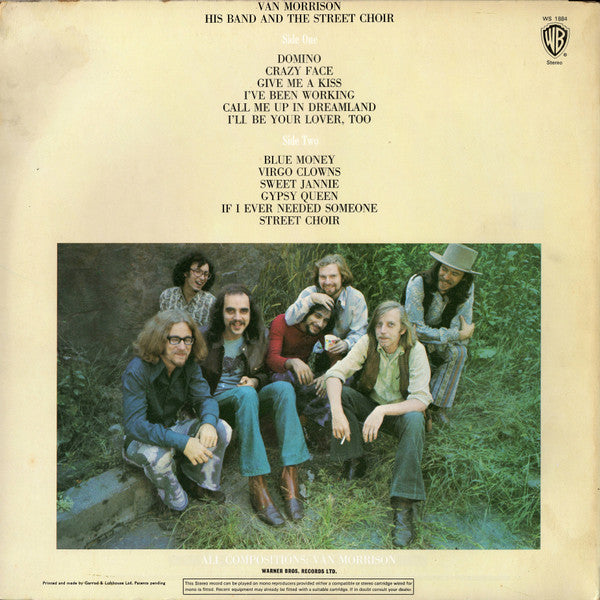 Van Morrison : His Band And The Street Choir (LP, Album, Gat)