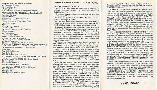 Various : World Class Punk (Cass, Comp)