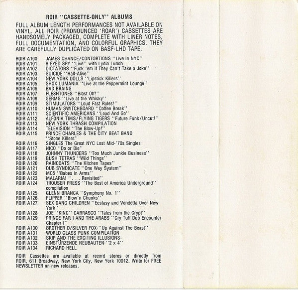 Various : World Class Punk (Cass, Comp)