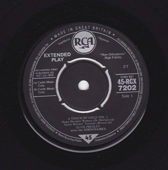 Elvis Presley : A Touch Of Gold Volume I (7", EP, RE)