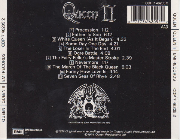 Queen : Queen II (CD, Album, RE)