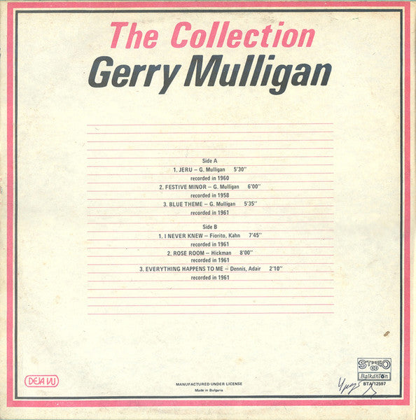 Gerry Mulligan : The Collection (LP, Comp)