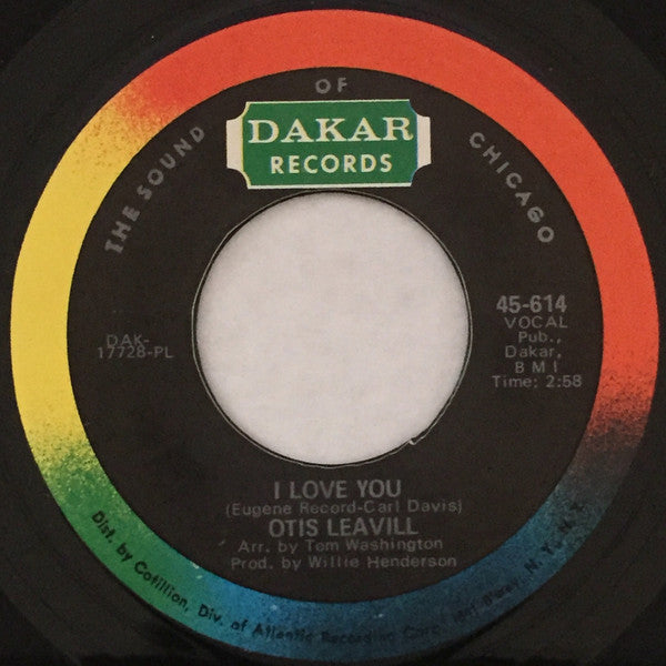 Otis Leavill : I Love You (7", Single, PL)