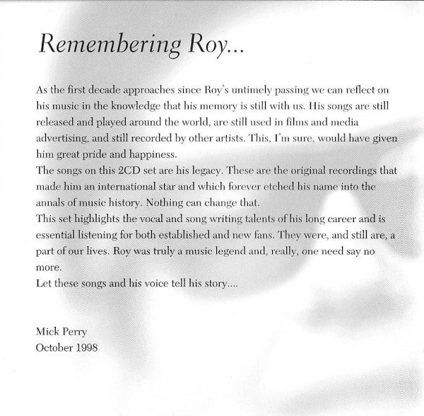 Roy Orbison : The Big O: The Original Singles Collection (2xCD, Comp)