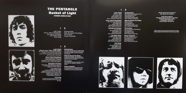 Pentangle : Basket Of Light (LP, Album, Ltd, Num, RE, RM, Ora)