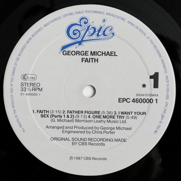 George Michael : Faith (LP, Album)