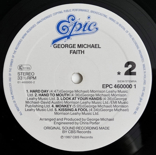 George Michael : Faith (LP, Album)