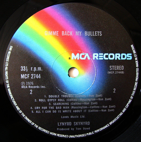 Lynyrd Skynyrd : Gimme Back My Bullets (LP, Album)