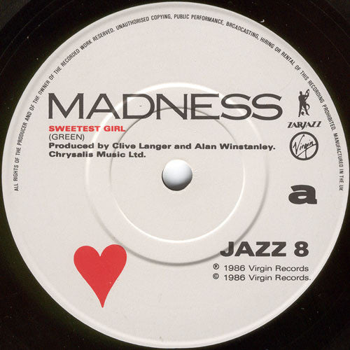 Madness : Sweetest Girl (7", Single)
