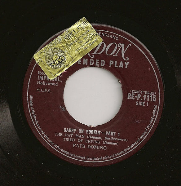 Fats Domino : Carry On Rockin' Part 1 (7", EP)