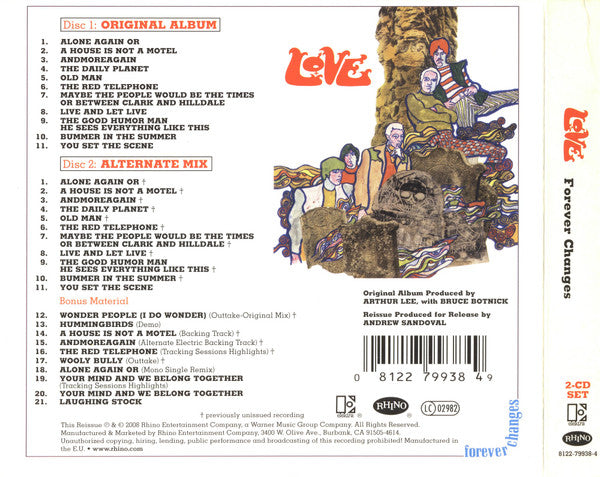 Love : Forever Changes (2xCD, Album, RE, RM, Dig)