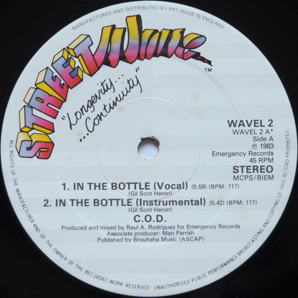 C.O.D. : In The Bottle (12")