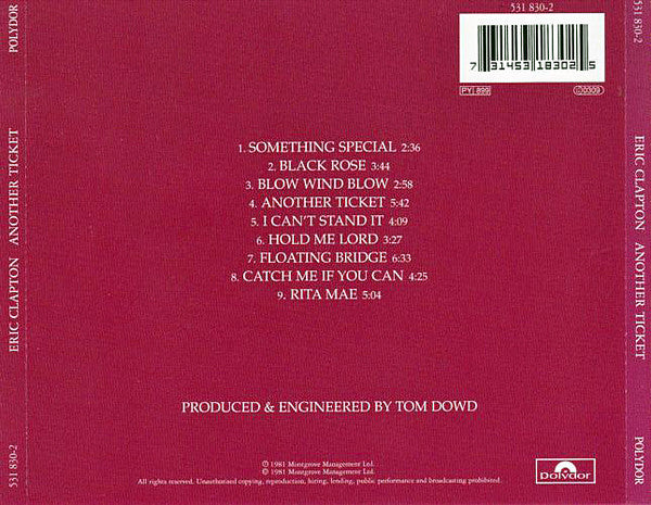 Eric Clapton : Another Ticket (CD, Album, RE, RM)