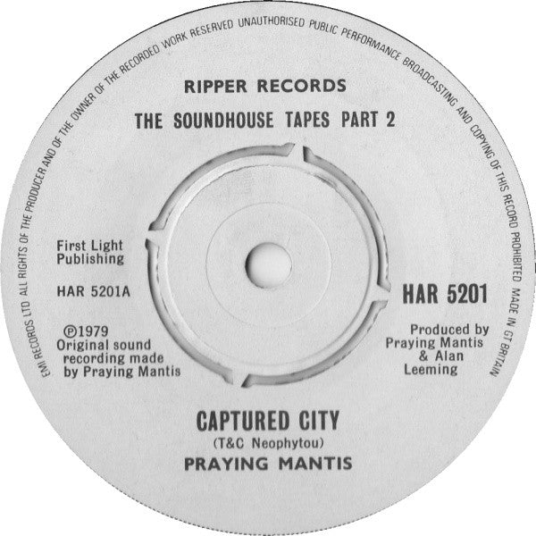 Praying Mantis (3) : The Soundhouse Tapes Part 2 (7", Single)