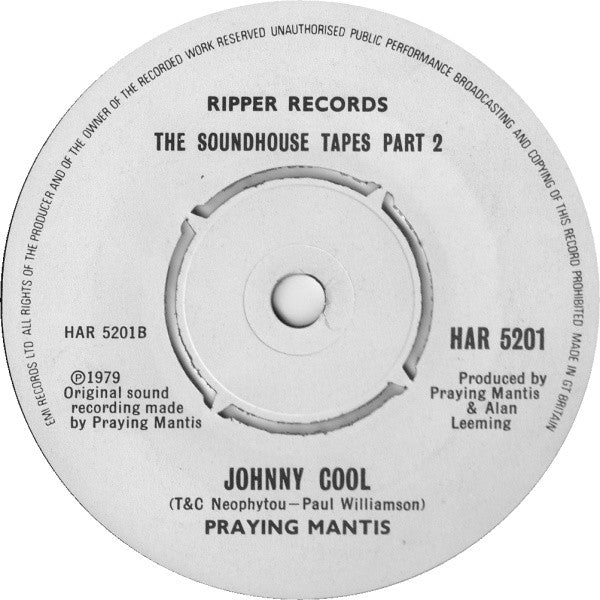 Praying Mantis (3) : The Soundhouse Tapes Part 2 (7", Single)