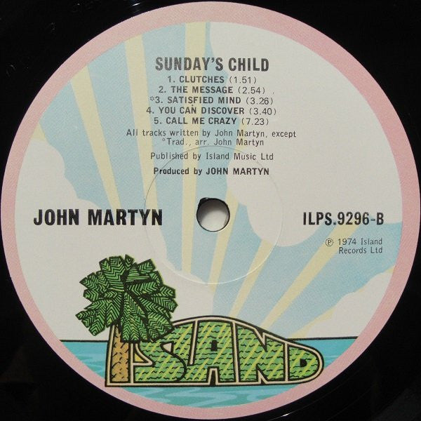 John Martyn : Sunday's Child (LP, Album, Pin)
