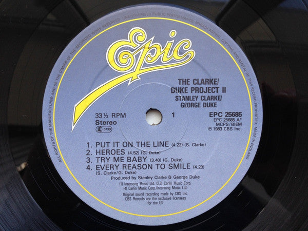 Stanley Clarke/George Duke : The Clarke / Duke Project II (LP, Album)