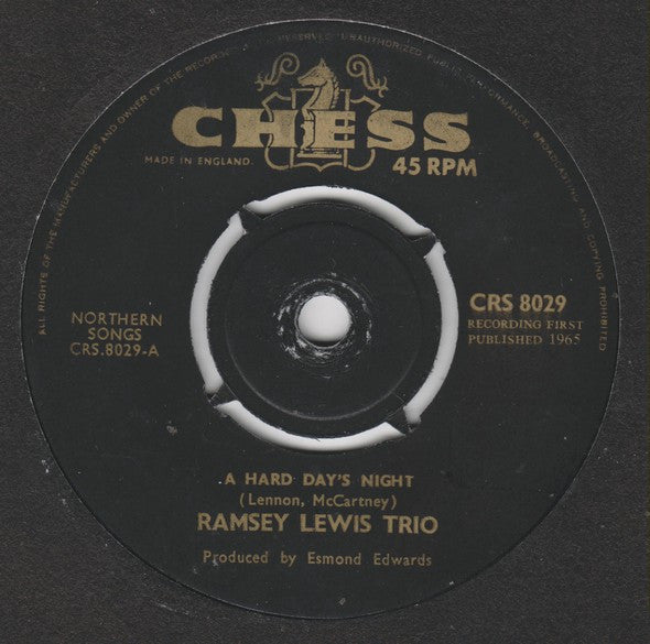 Ramsey Lewis Trio* : A Hard Day's Night (7", Single, Pre)